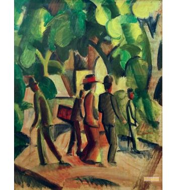 Promenade In Brown And Green