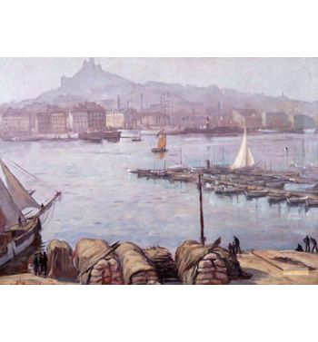The Old Port Of Marseille And Notre Dame De La Garde