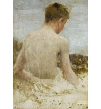 Back Of A Boy Bather