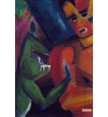 A Man And A Little Monkey