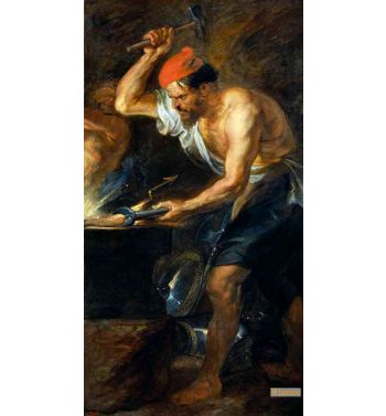 Vulcan Forging Jupiter's Lightening Bolts