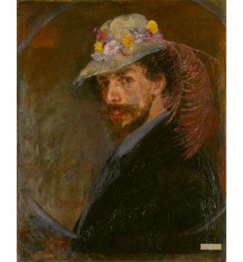 Self Portrait With Flowered Hat 1883
