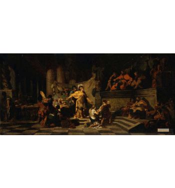Aeneas Offering Presents To King Latinus