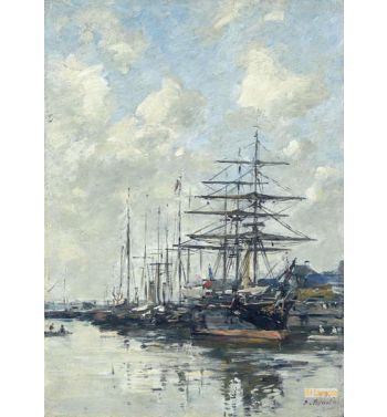 Havre Sailboats In The Port 1883