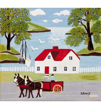 Horse Cart In Digby Harbour, 1958