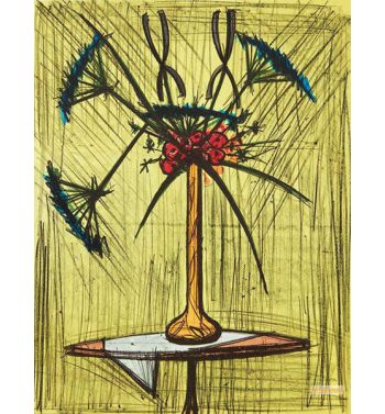 Bouquet Sur Fond Jaune