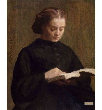 Portrait Of Mademoiselle Marie Fantin Latour, 1859