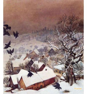 Randegg In The Snow With Ravens, 1935