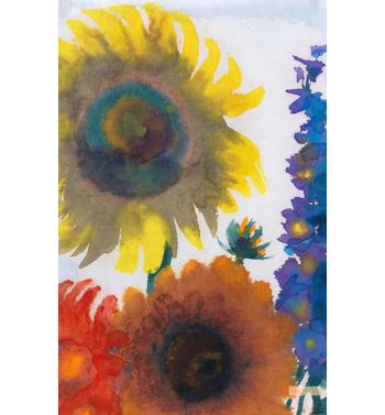 Sunflowers And Knight's Spur