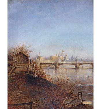 View Of The Moscow Kremlin Spring