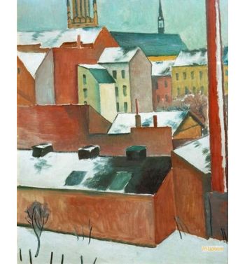 The Bonn Marienkirche In The Snow