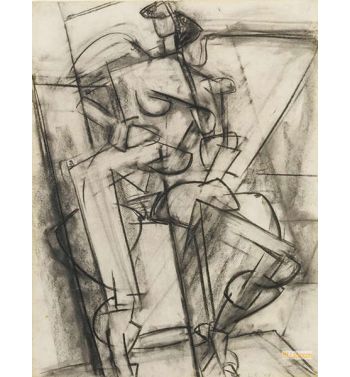 Nude Study From Life, 1938, 2