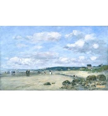 Beach Scene Normandy 1890