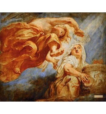 Genius Crowning Religion Sketch For The Apotheosis Of King James I