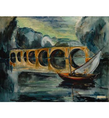 Fishermen Near A Bridge
