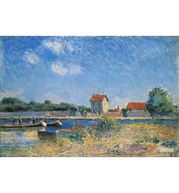 The Banks Of The Canal Du Loing At Saint Mammes