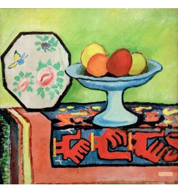 Still Life With Apple Peel And Japanese Fan