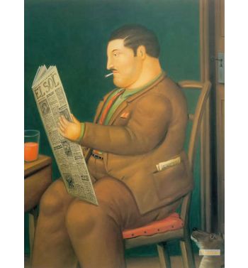 Man Reading A Paper