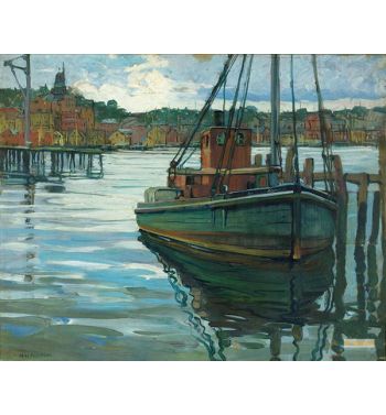 Fishing Boat At a Mooring