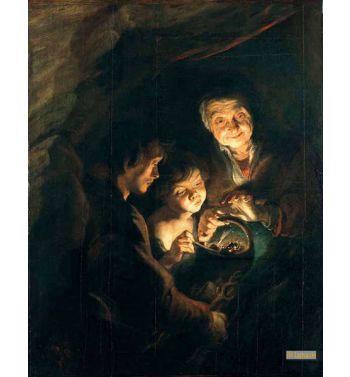 Old Woman With A Basket Of Coal