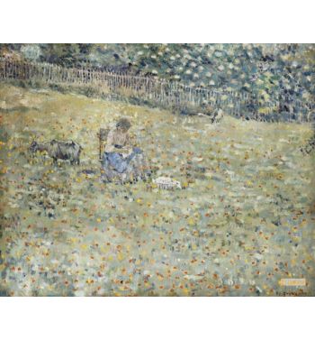Woman And Goat