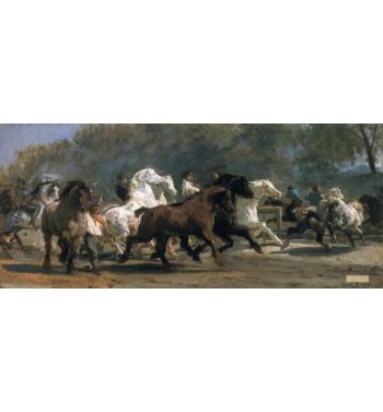 Study For The Horsemarket 1852 54