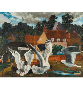 Pin Mill And Black Headed Gulls