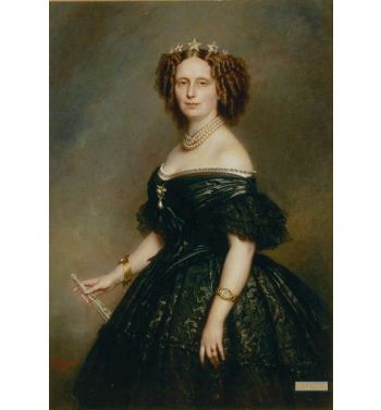 Portrait Of Queen Sophie Of Netherlands Born Sophie Of Württe