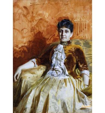 Portrait Of Lisen Lamm 1885