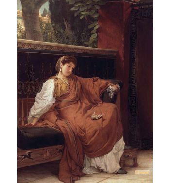 Lesbia Weeping Over A Sparrow 1866