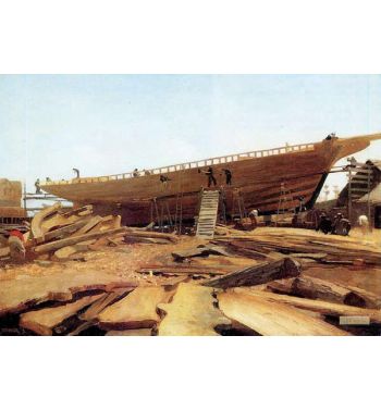 Shipbuilding Gloucester Usa 1871
