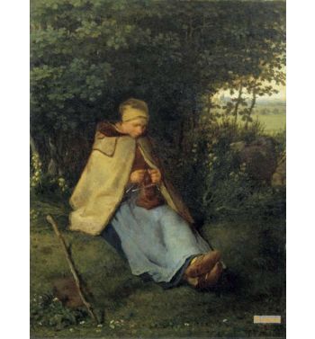 The Knitter 1858
