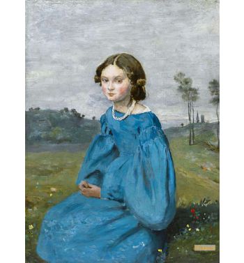 Girl In A Blue Dress