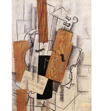 Violin And Sheet Music On A Table Petit Oiseau 1913