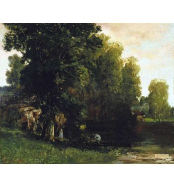 The Edge Of The Pool Au Bord De L'Etang 1867