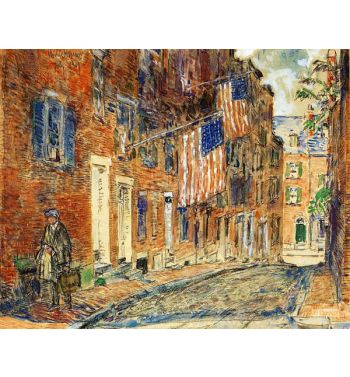 Acorn Street Boston 1919