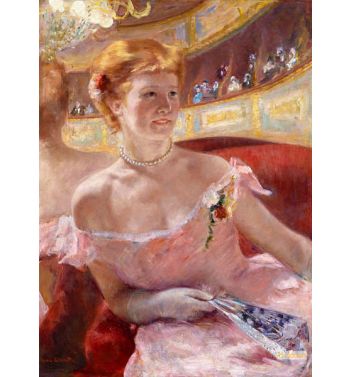 Woman With A Pearl Necklace In A Loge