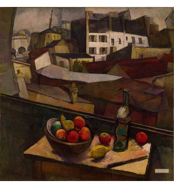 Knife And Fruit In Front Of The Window