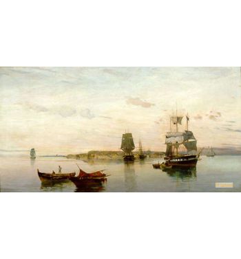 Anchored Boats