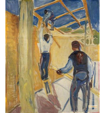 Building Workers In The Studio, 1920