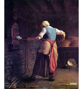 A Woman Baking Bread