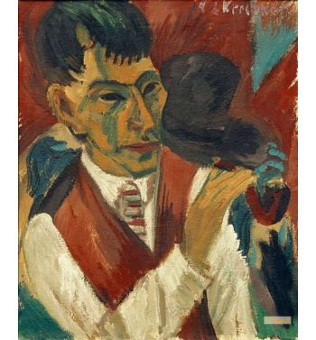 Otto Mueller With A Pipe