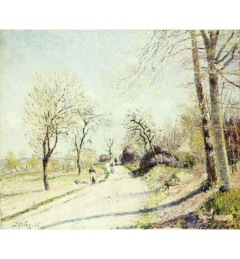 The Road From Veneux To Moret On A Spring Day 1886