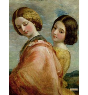 Two Young Women Walking