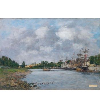 View Of The Port Of Saint Valery Sur Somme 1891