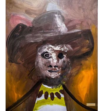 Bust Of A Man In A Hat 1970