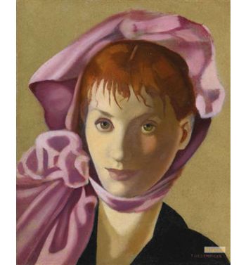 Portrait Of A Red-Haired Girl And Abstract Study