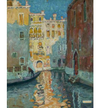 Sunlit Canal Venice