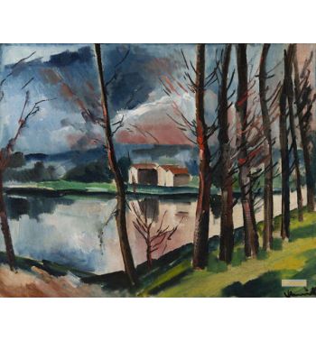 Landscape At The Edge Of The Water, 1911