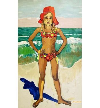 Bather, Olivia With Red Hat, 1982